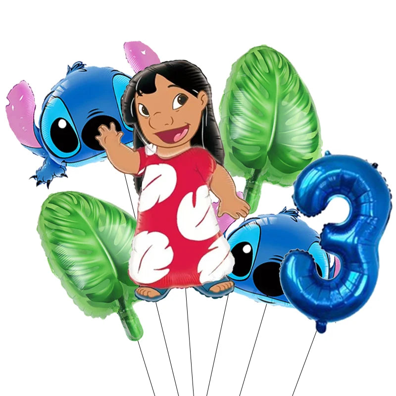 Lilo & Stitch Party Balloons Stitch Number Balloon Garland Arch Kit Baby Shower Birthday Party Decor Kids Toy Gift