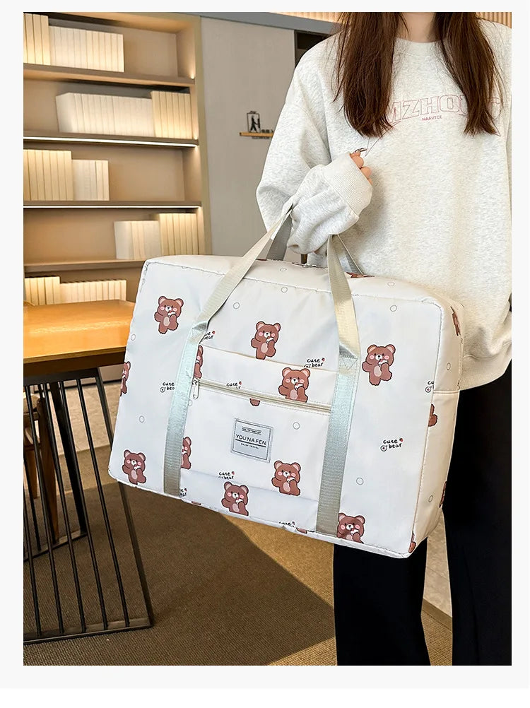 Large Capacity Travel Bag Portable Business Trip Light Portable Student Trolley Case Luggage Bag Maternity Storage Bag for Girls