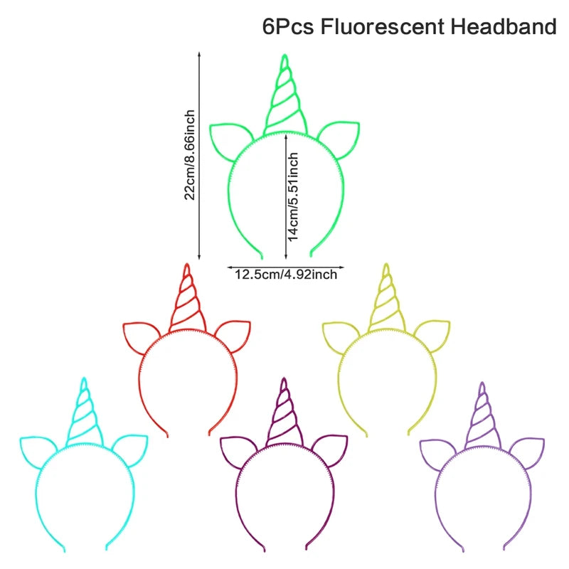 Rainbow Unicorn Disposable Tableware Happy 1st Birthday Party Decorations Kids Unicorn Theme Wedding Baby Shower Girls Supplies