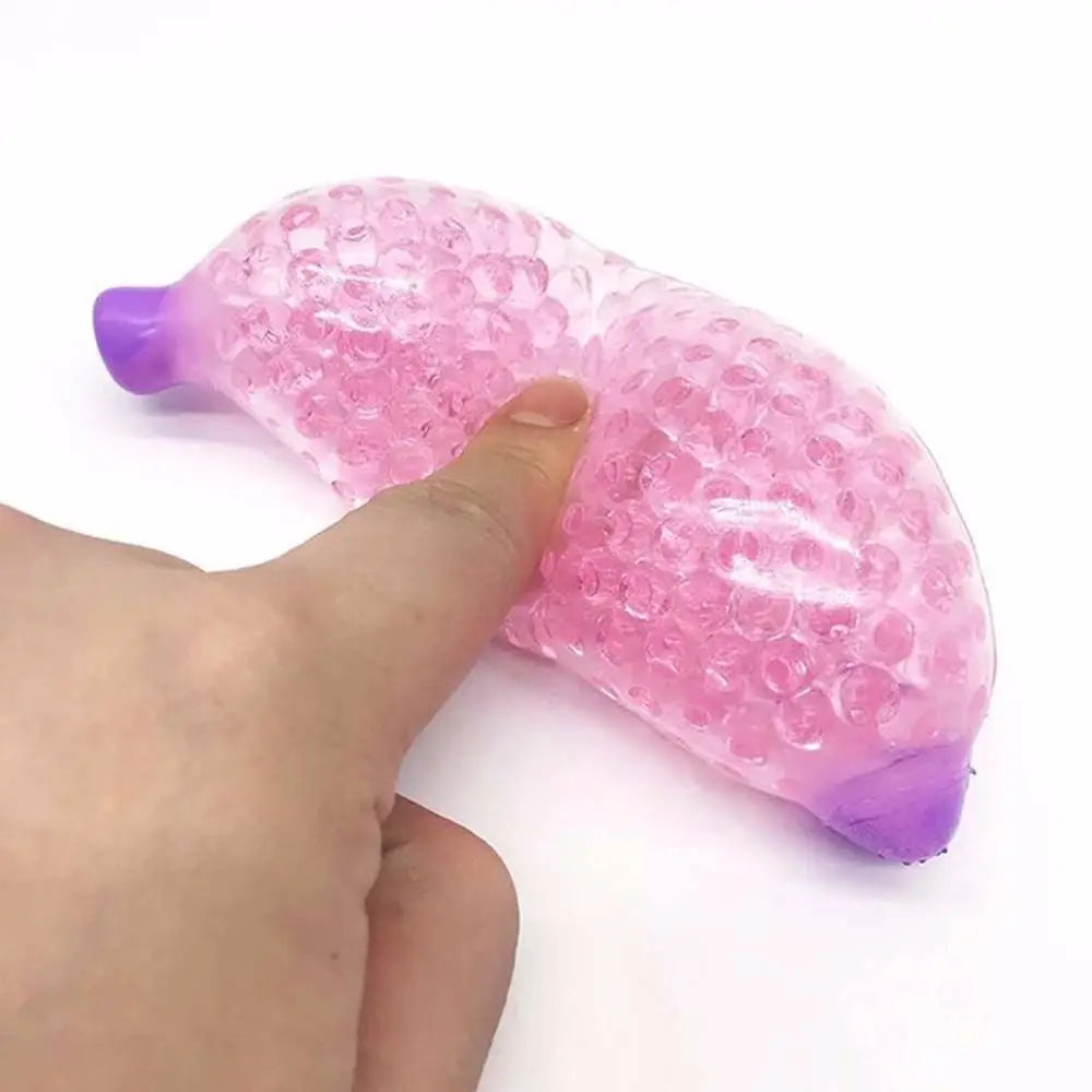Funny Kids Fidget Toys Anxiety Toy Squeeze Toys Scented Bead Stress Reliever Simulation Fruit Banana Mini Ball Toy Sensory Toy