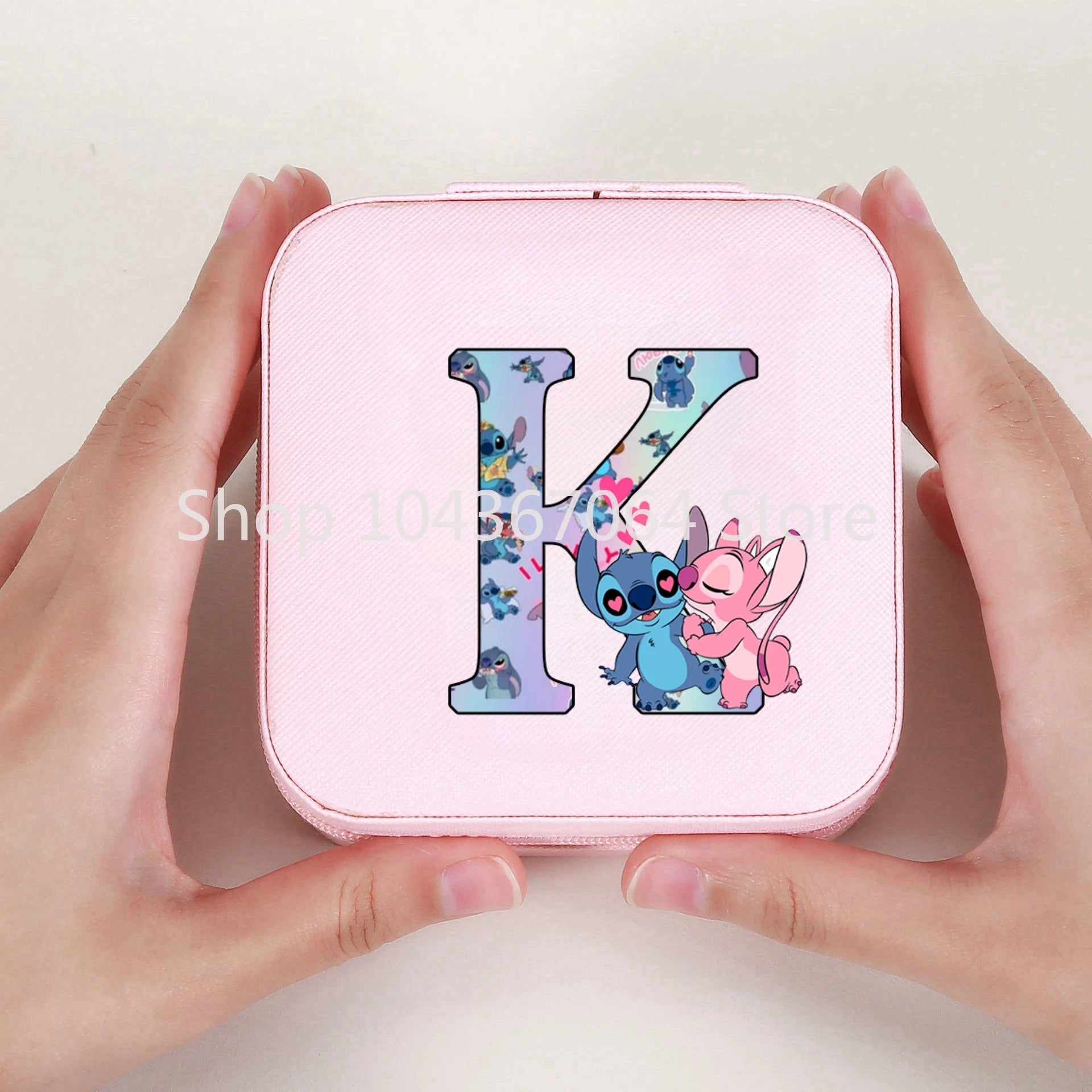 Portable Stitch Jewelry Box Organizer Storage Box Travel Jewelry Case Earrings Necklace Ring Stitch Jewelry Boxes Birthday Gifts