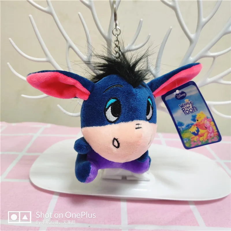 Wholsale 20pcs/lot 10cm Winnie the Pooh Lilo Stitch Plush Toys Cute Rabbit Daisy Animal Stuffed Small Pendant Gifts For Kids