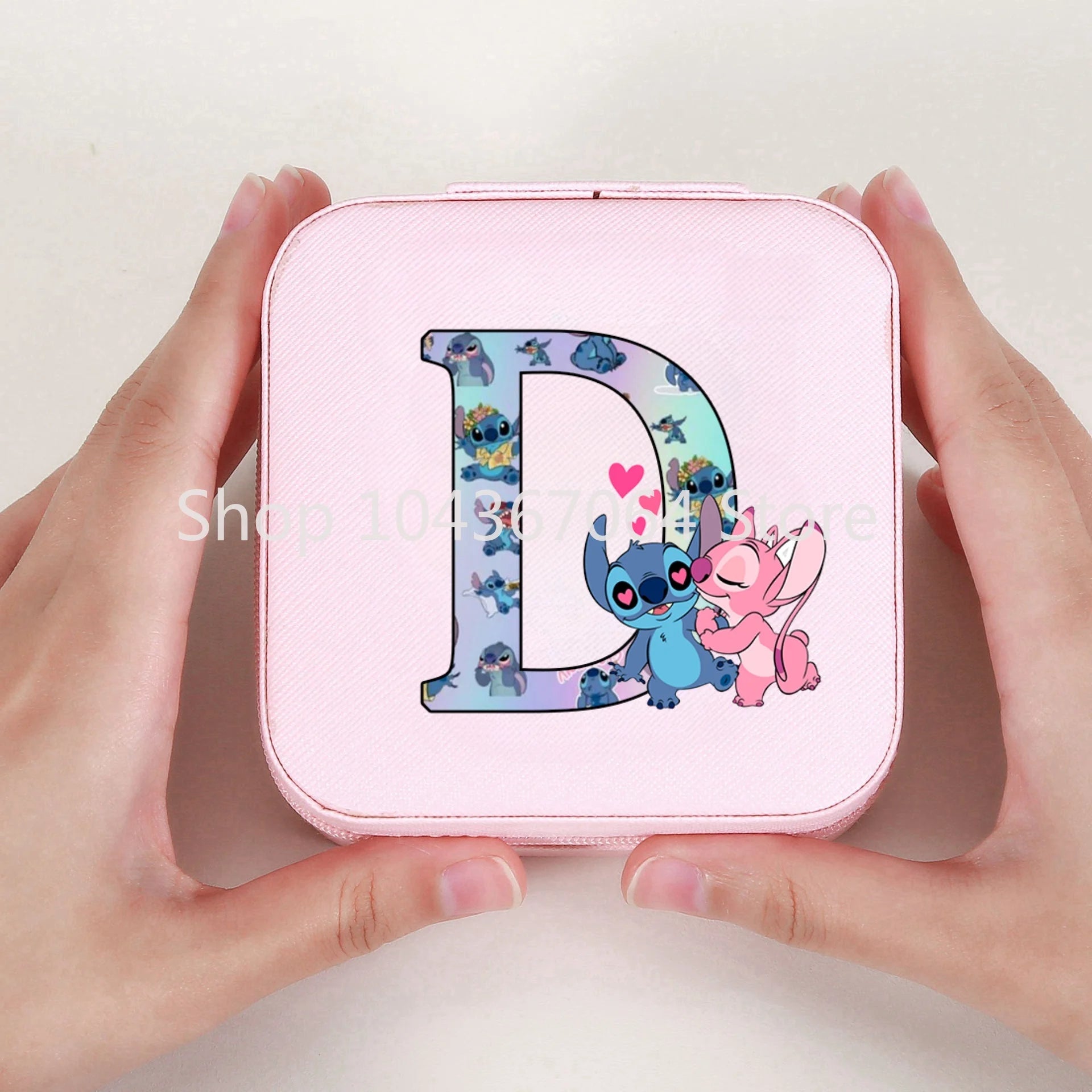 Portable Stitch Jewelry Box Organizer Storage Box Travel Jewelry Case Earrings Necklace Ring Stitch Jewelry Boxes Birthday Gifts