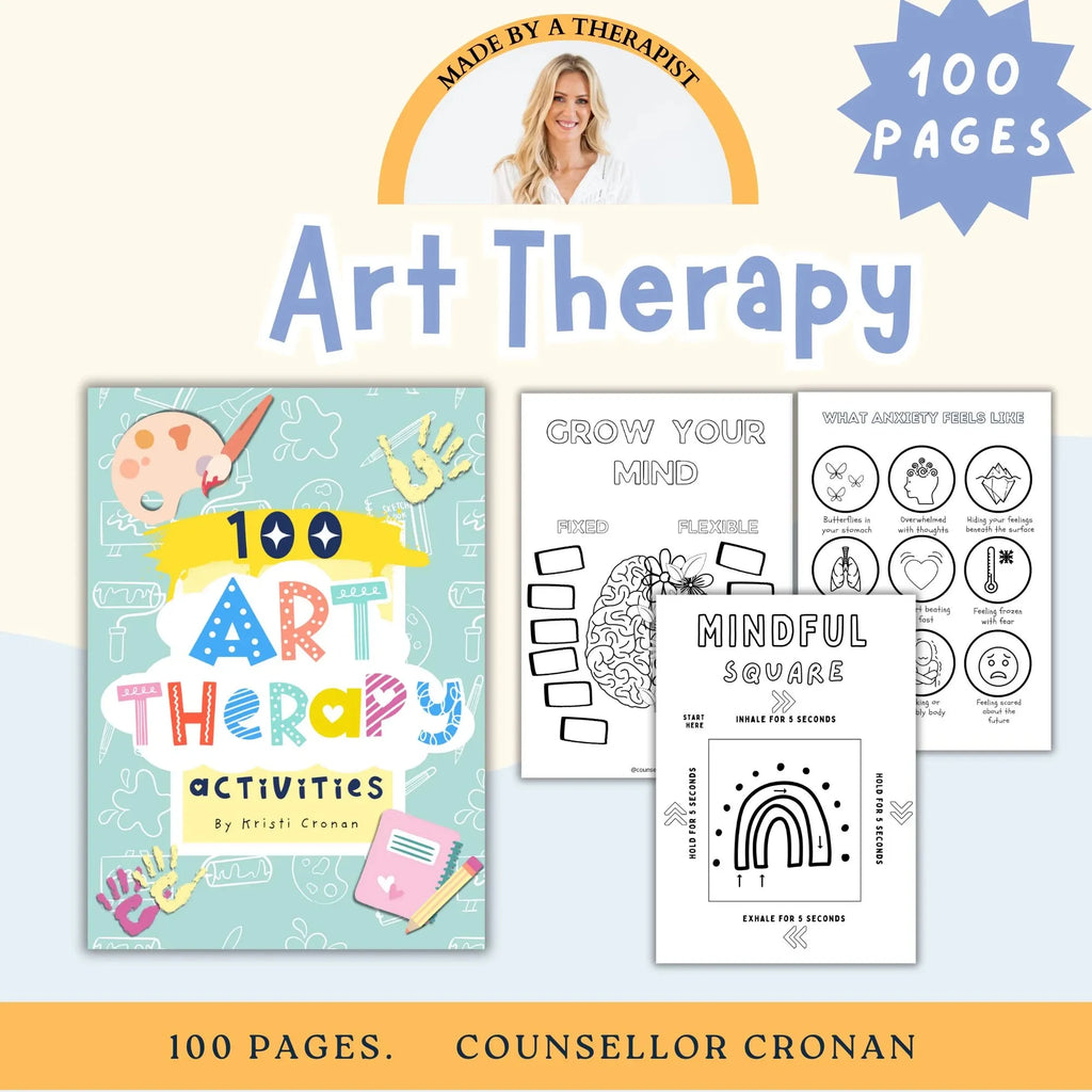 Art Therapy: 100 Fun And Engaging Activities For Kids and Teens: A Fun Therapeutic Approach For Managing Thoughts And Feelings
