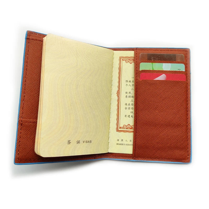 Beautiful Butterfly Passport Cover Girls Flower Travel Passport Holder PU Leather Women Credit Card Wallet Ticket Bag Passports