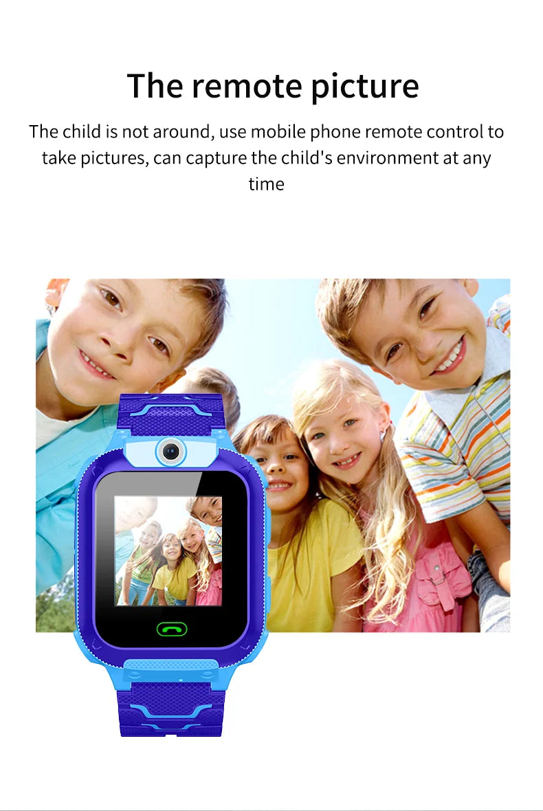 Kids Smart Watch SOS Antil-lost GPS Location Camera Sim Card Call IP67 Waterproof Smart Watch For Android Ios Kids Gift 2025New