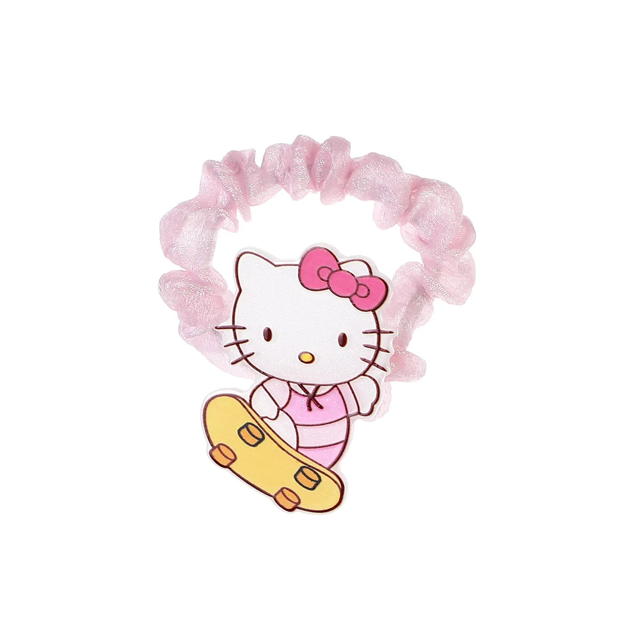 Sanrio Hello Kitty Cat Hair Band Cute Cartoon Girl&Child Sweet Kawaii Bestie Hairpin Charm Ponytail Holder Holiday Gifts