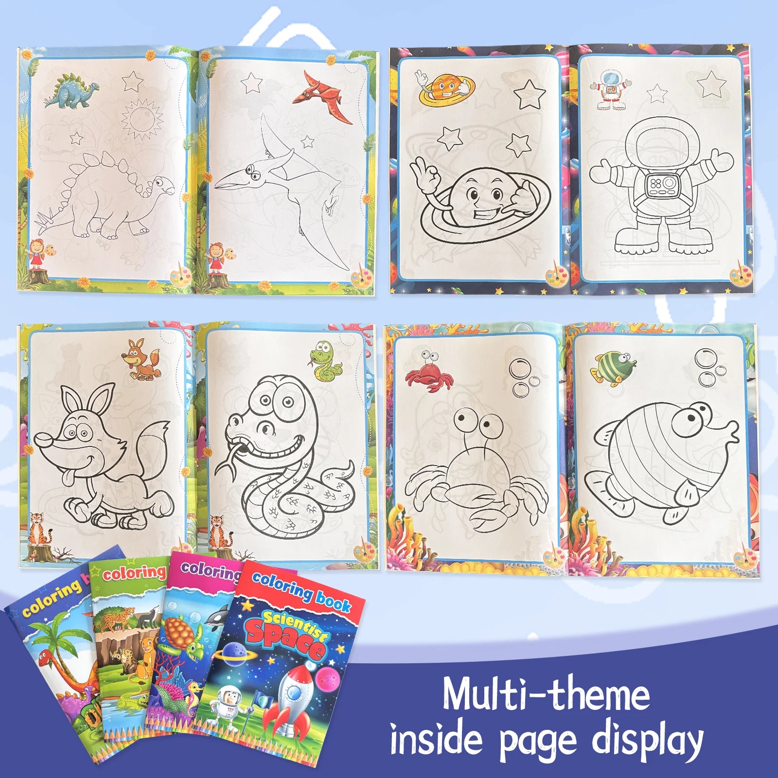 Children's Drawing Book Coloring Drawing Book Color Filling Graffiti Picture Book Painting Educational Toy Gift Concentration