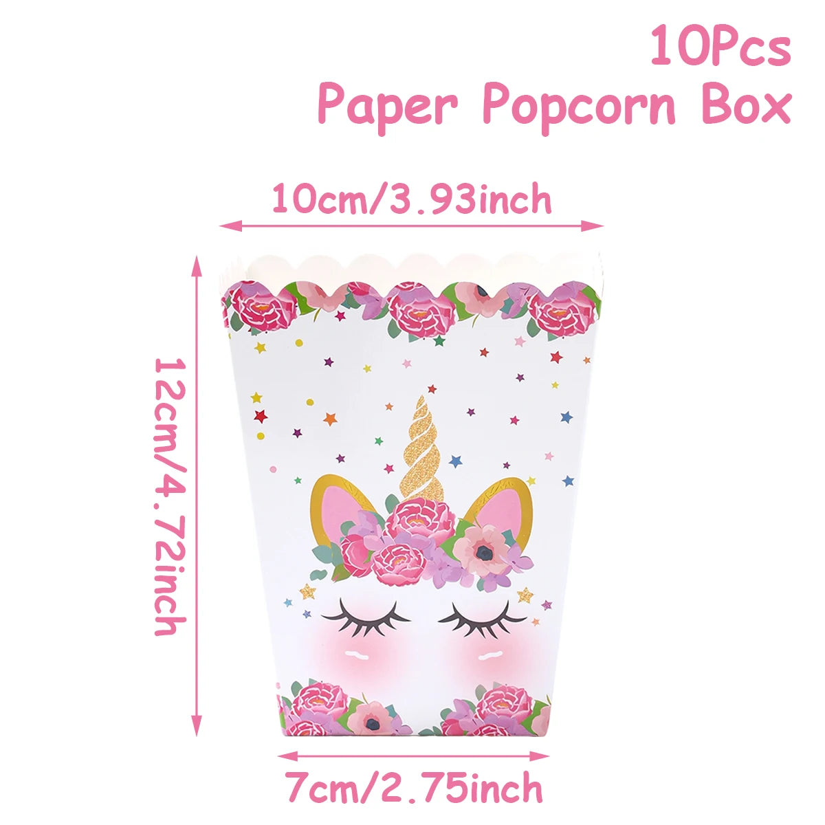 Rainbow Unicorn Handbag Candy Bag Happy 1st Birthday Party Decorations Kids Favors Gift Unicorn Box Baby Shower Girls Supplies