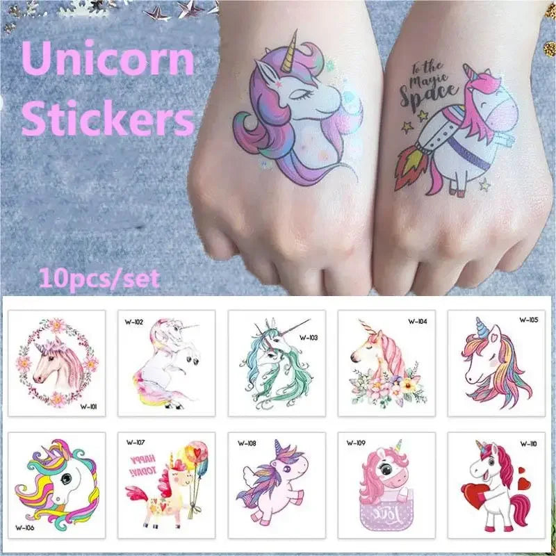 10pcs Rainbow Unicorn Parti Slap Bracelets Gift Rainbow Unicorn Bracelets Girls Happy Rainbow Unicorn Theme Birthday Party Decor