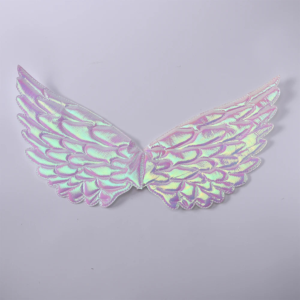 Cute Unicorn Theme Wings Rainbow Little Girls Angel Wings Baby Shower Kids Birthday Party Decoration Prom Performance Cosplay