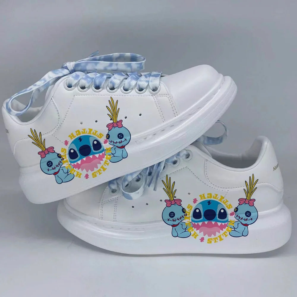 Lilo & Stitch Sneakers Kawaii Cartoon Stitch Shoes Little Monster Pattern Shoes Fashion Casual Sports Shoes