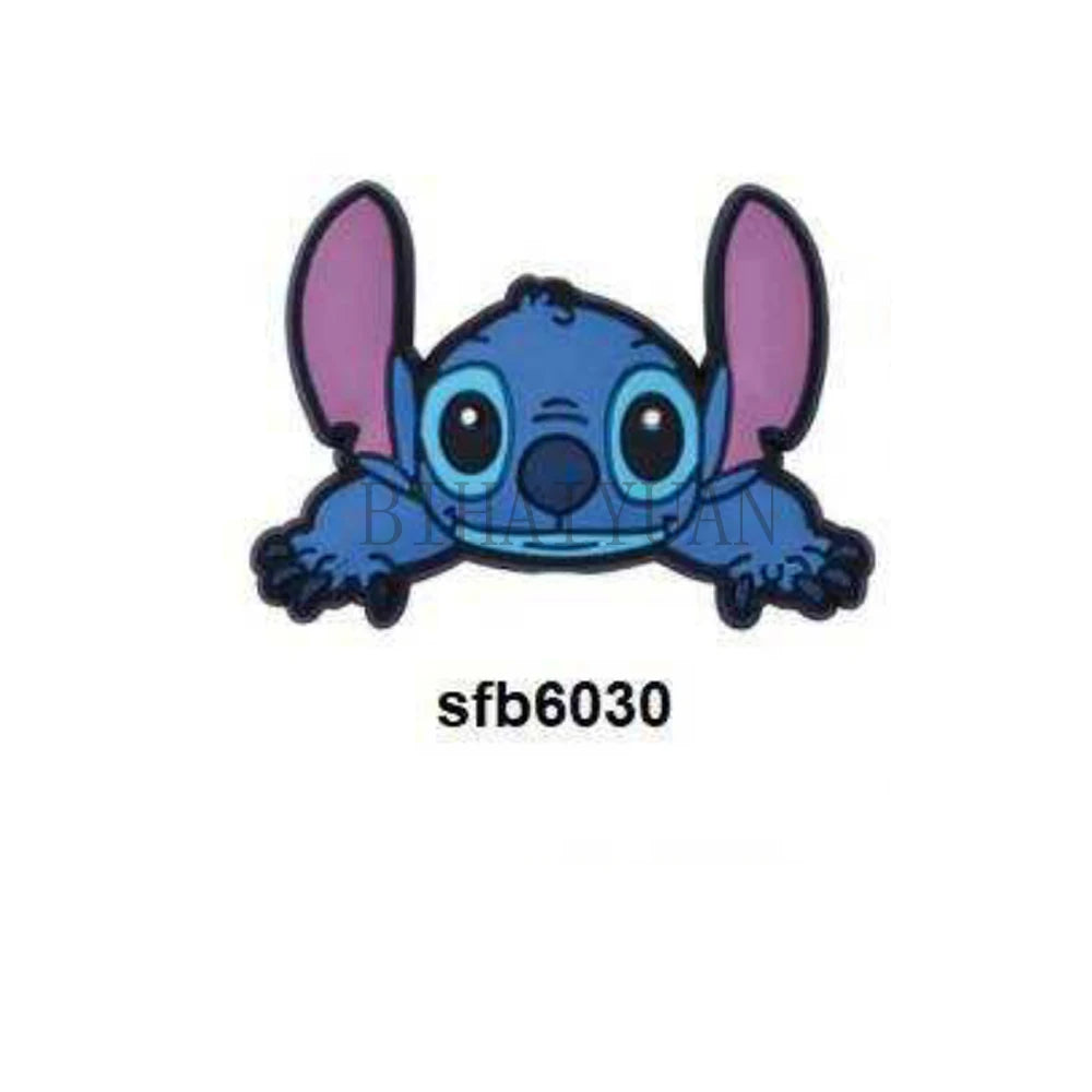 10pcs Minnie mouse dora Stitch winnie Silicone Beads focal Baby Teething Beads DIY Pacifier Chain Accessories Nursing Baby Toys