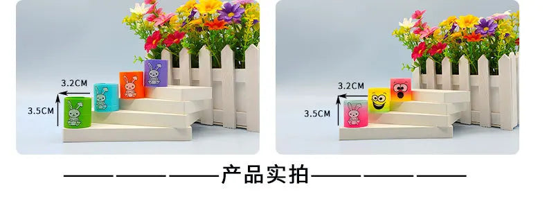 12Pcs Neon Rainbow Plastic Smile Magic Spring Toys for Children Birthday Party Favors Piñata Fillers Carnival Prizes Goodie Bag