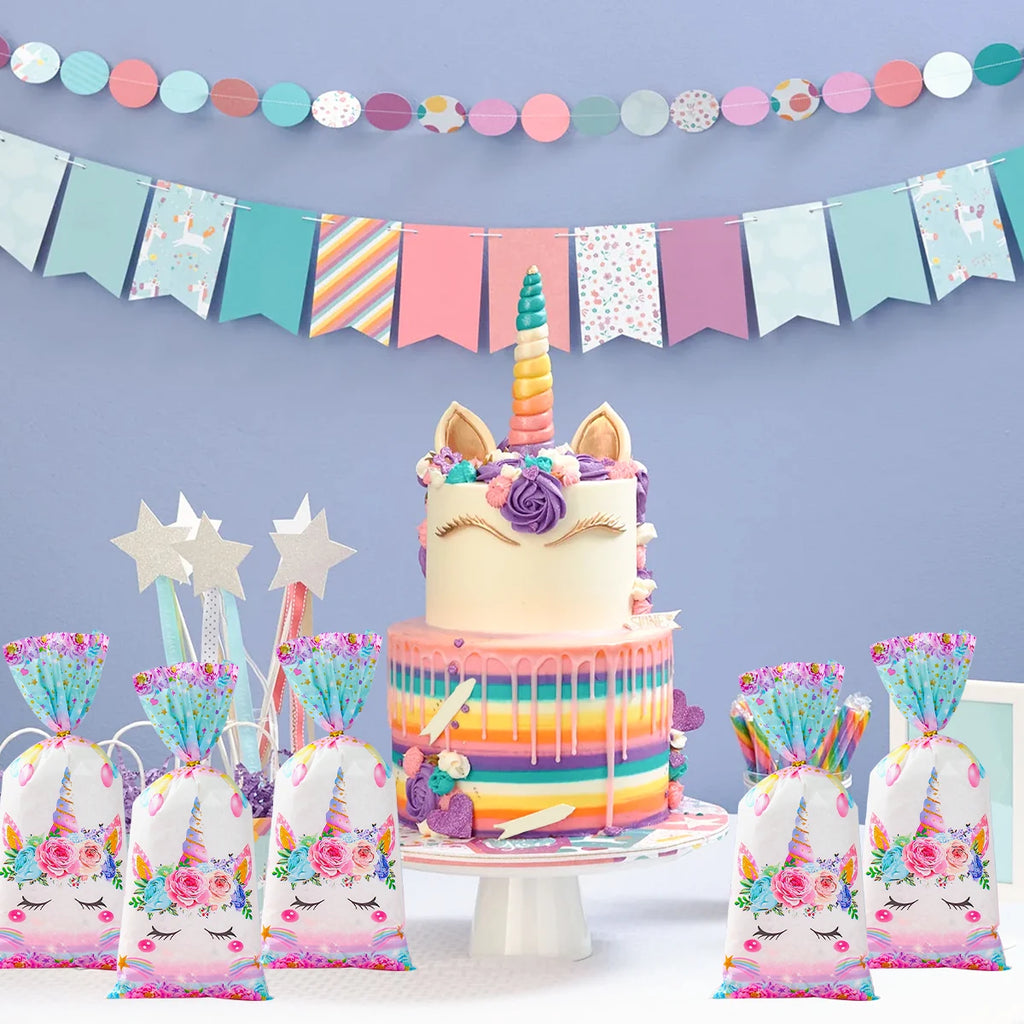 Unicorn Party Decoration Disposable Tableware Unicorn Birthday Party Decorations Kids Baby Shower Girl Birthday Party Supplies