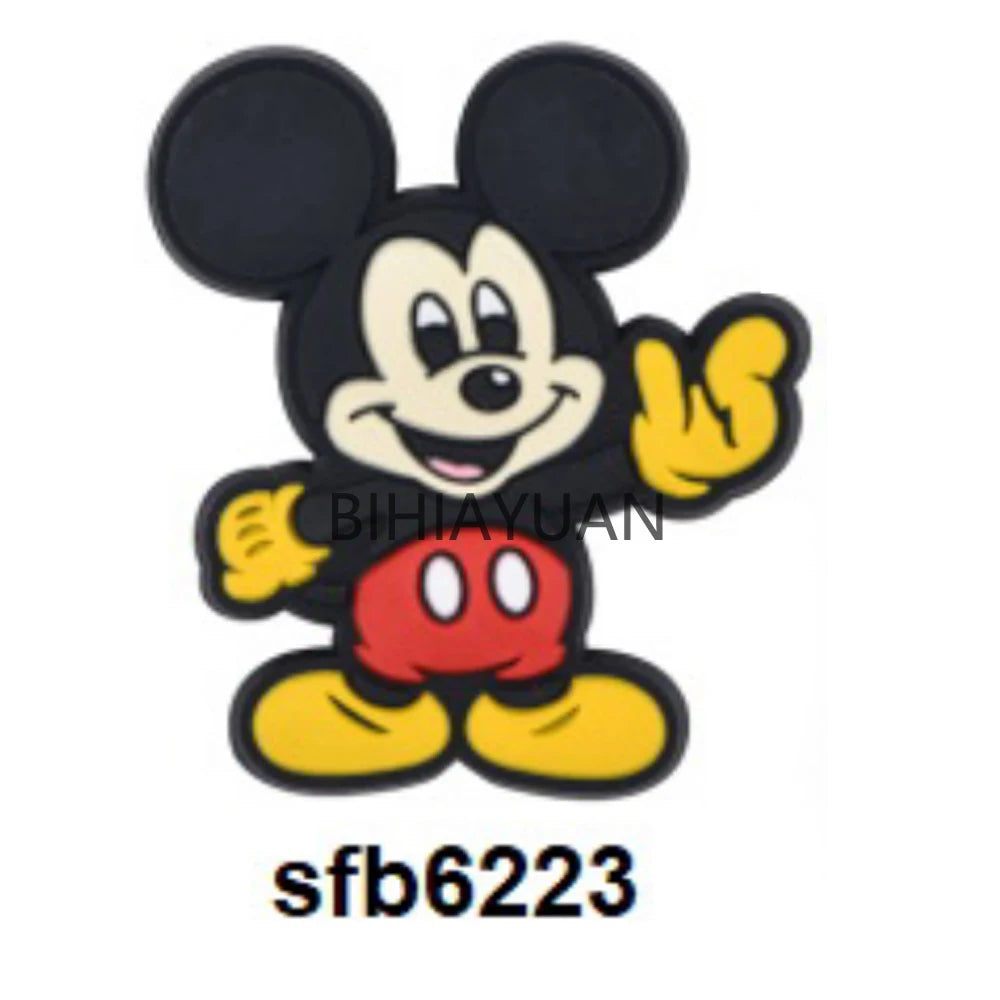 10pcs Minnie mouse dora Stitch winnie Silicone Beads focal Baby Teething Beads DIY Pacifier Chain Accessories Nursing Baby Toys
