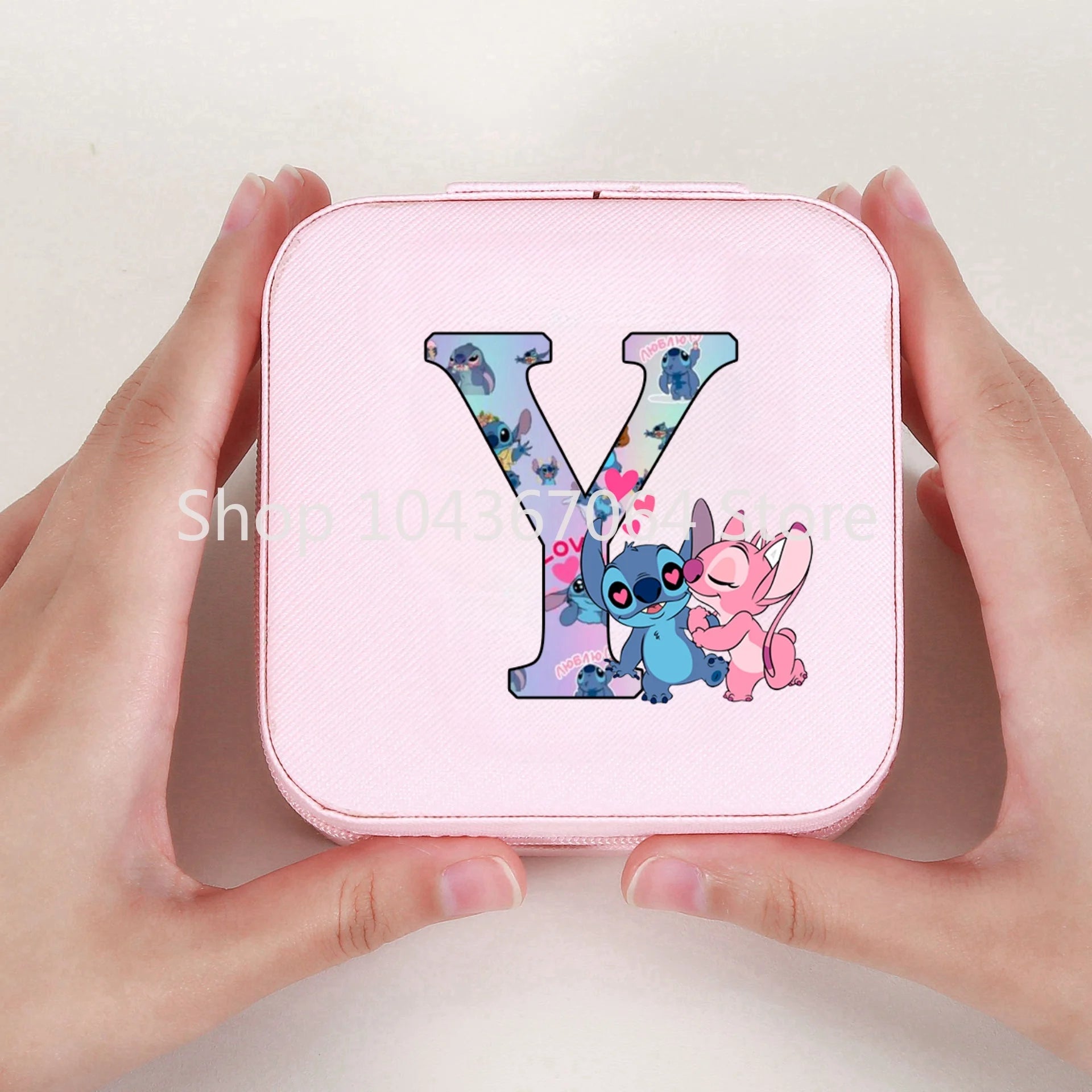 Portable Stitch Jewelry Box Organizer Storage Box Travel Jewelry Case Earrings Necklace Ring Stitch Jewelry Boxes Birthday Gifts