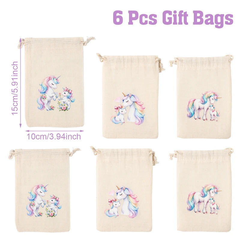 Rainbow Unicorn Disposable Tableware Happy 1st Birthday Party Decorations Kids Unicorn Theme Wedding Baby Shower Girls Supplies