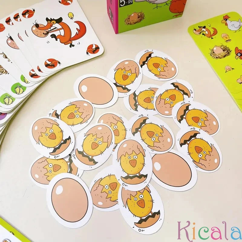 Educational Smart Toys for Kids Chick Run Logic Reasoning Strategy Card Game Learning Educational Toys Kids Card for gifts