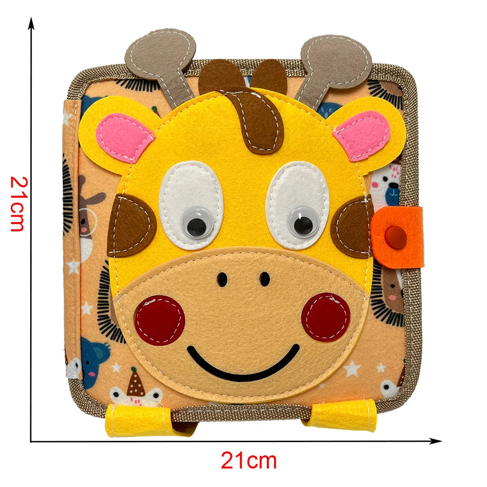 Toddlers Montessori Toys Busy Board Farm Animal Scene Storytelling Activity Toy Quiet Book Felt Activity Educational Sensory Toy