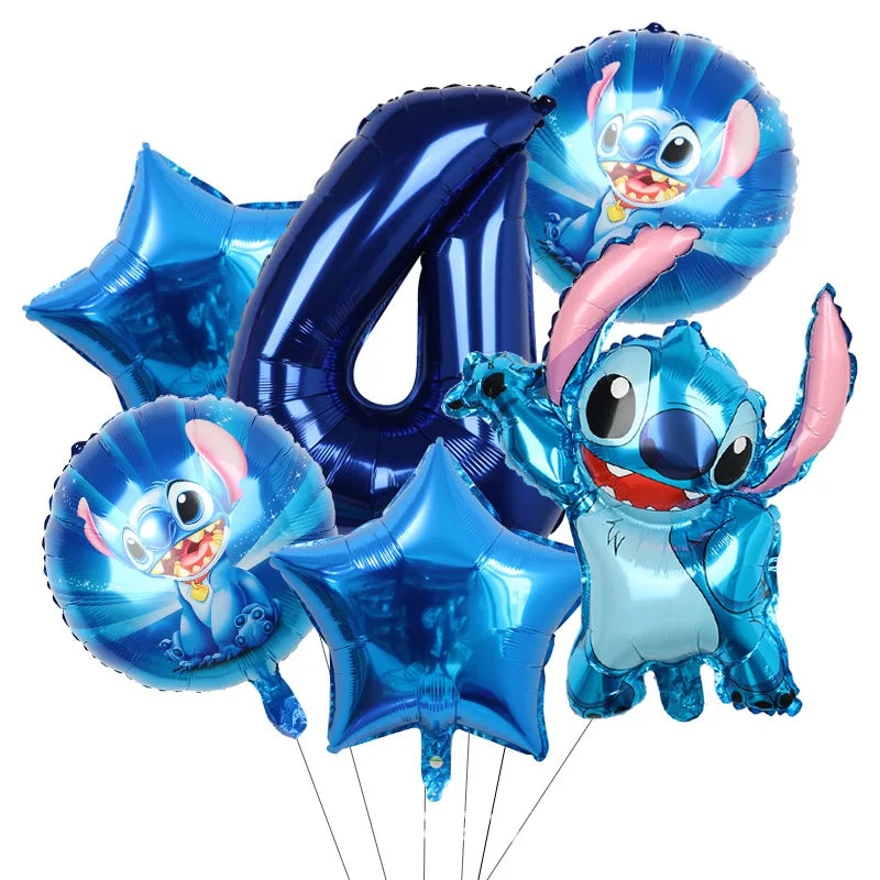 New Stitch Birthday Party Decoration Tableware Balloons Cups Plates Banner Straws Lilo And Stitch Theme Party Supplies Toy Gifts