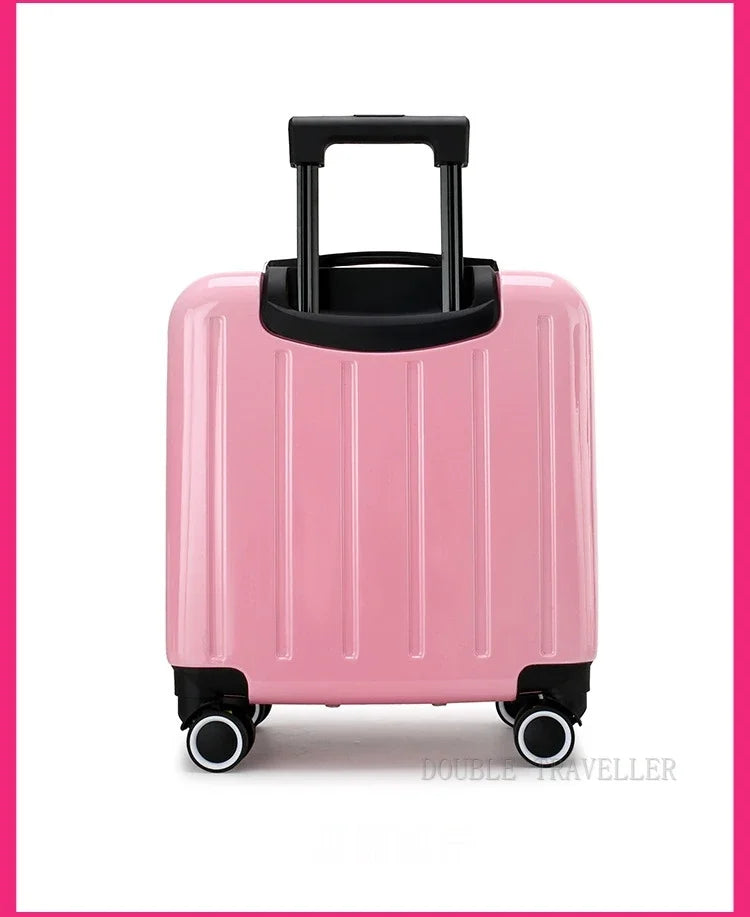 New cartoon kids travel suitcase on wheels,carry on cabin trolley luggage bag,girls rolling luggage case,children gift,suitcase