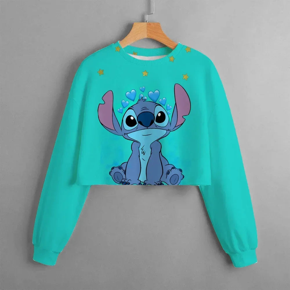 23024New Lilo & Stitch Cartoon Anime Hoodie for Boy Girl Kids 3D Print Women Clothing Coat Streetwear Sweatshirt Zipper