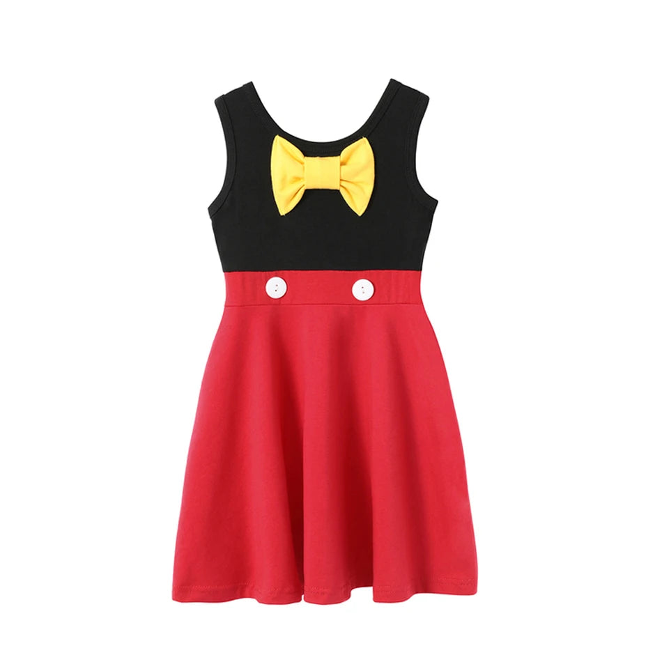 Elsa Anna Dress for Girl Birthday Party Cosplay Rapunzel Mermaid Ariel Cinderella Princess Costume Kid Summer Casual Clothes