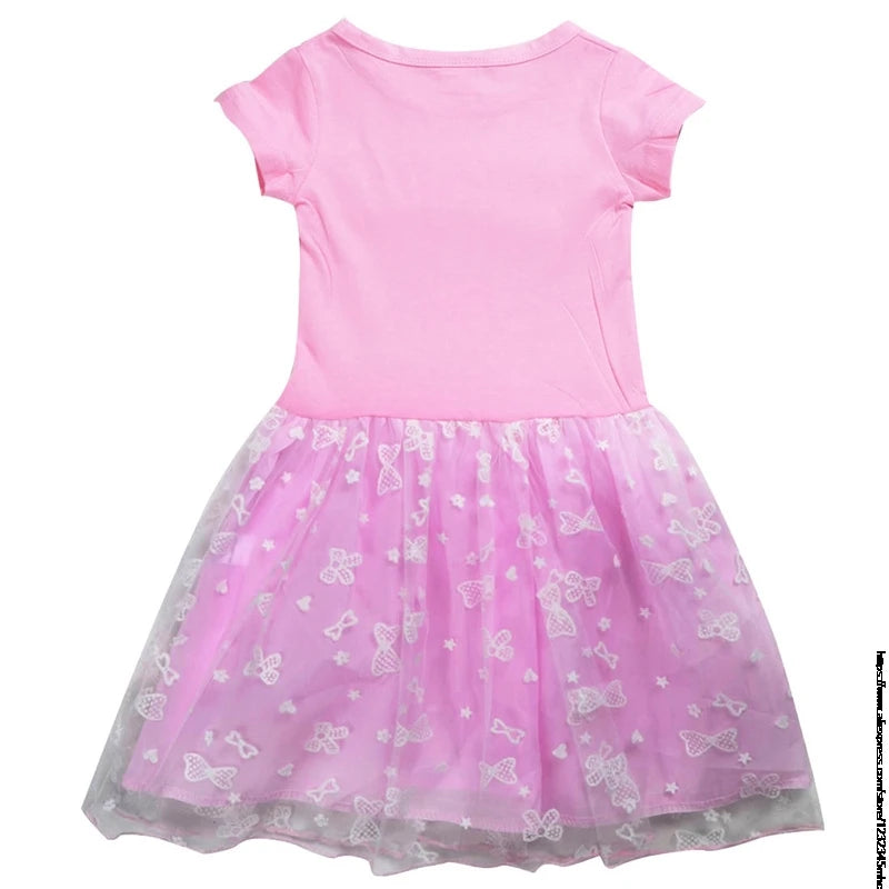 Hot Lilo And Stitch Girls Children Spring Summer Tutu Stitch Dress +Bag Kids Princess Girls Birthday Party Dress Costume