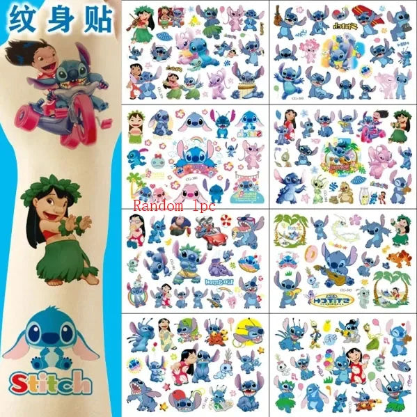 Two piece set Stitch Ring Anime Lilo & Stitch Adjustable Ring Kawaii Girls Toy Women Jewelry Accessories Girl Birthday Christmas