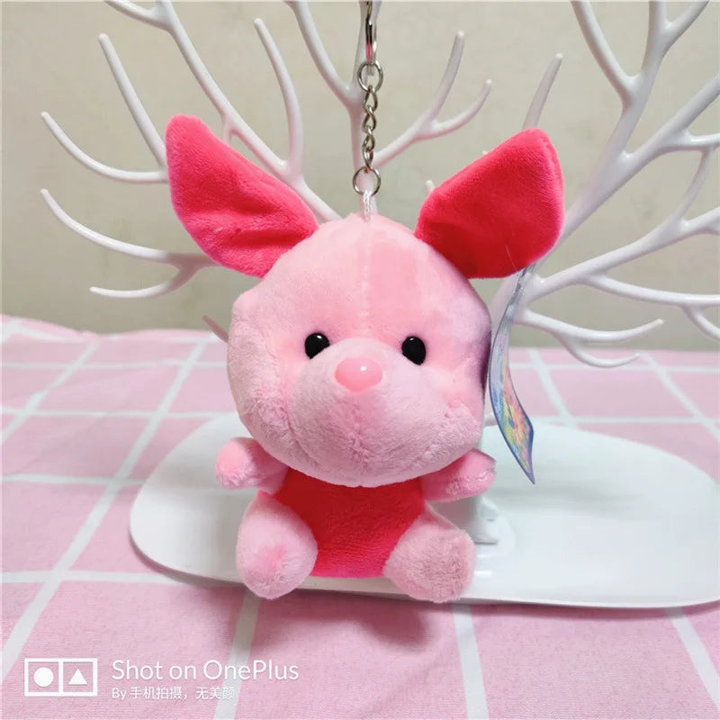 Wholsale 20pcs/lot 10cm Winnie the Pooh Lilo Stitch Plush Toys Cute Rabbit Daisy Animal Stuffed Small Pendant Gifts For Kids