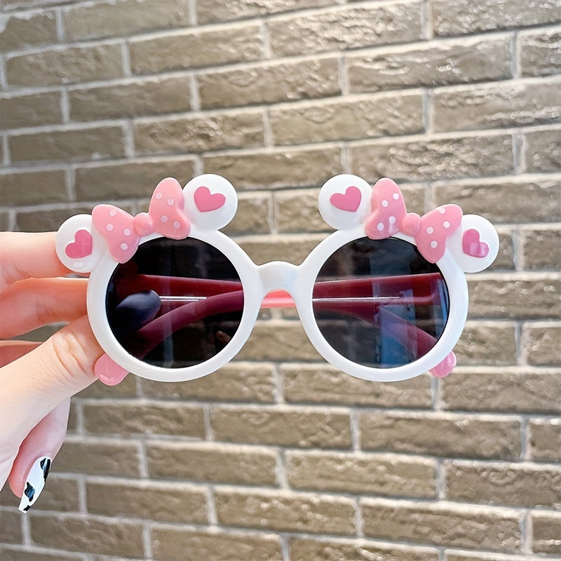 Creative Trendy Cute Cartoon Shaped Frame Fashion Glasses, UV Protection Decorative Accessories For Holiday Party Outdoor Traveling Boys And Girls Accessories, ideal choice for gifts