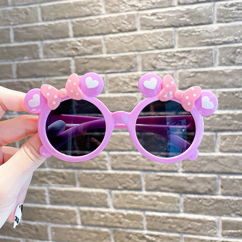 Creative Trendy Cute Cartoon Shaped Frame Fashion Glasses, UV Protection Decorative Accessories For Holiday Party Outdoor Traveling Boys And Girls Accessories, ideal choice for gifts